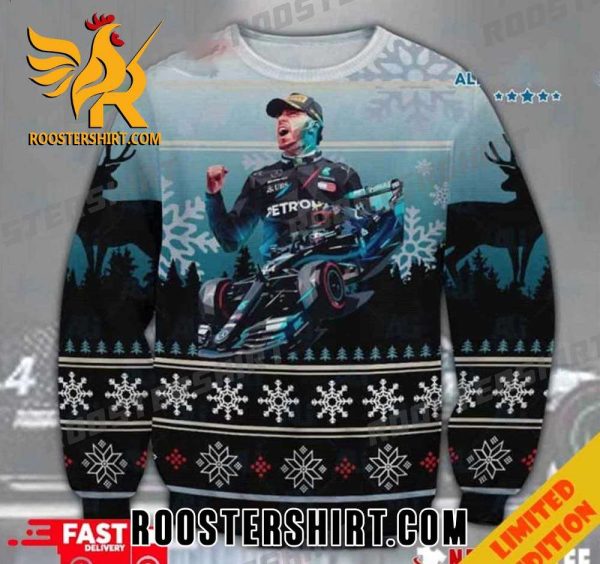 Premium Lewis Hamilton F1 Racing Ugly Christmas Sweater Gift For F1 Fans