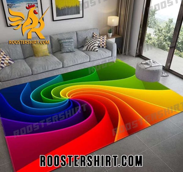 Premium Rainbow Rug Carpet Living Room