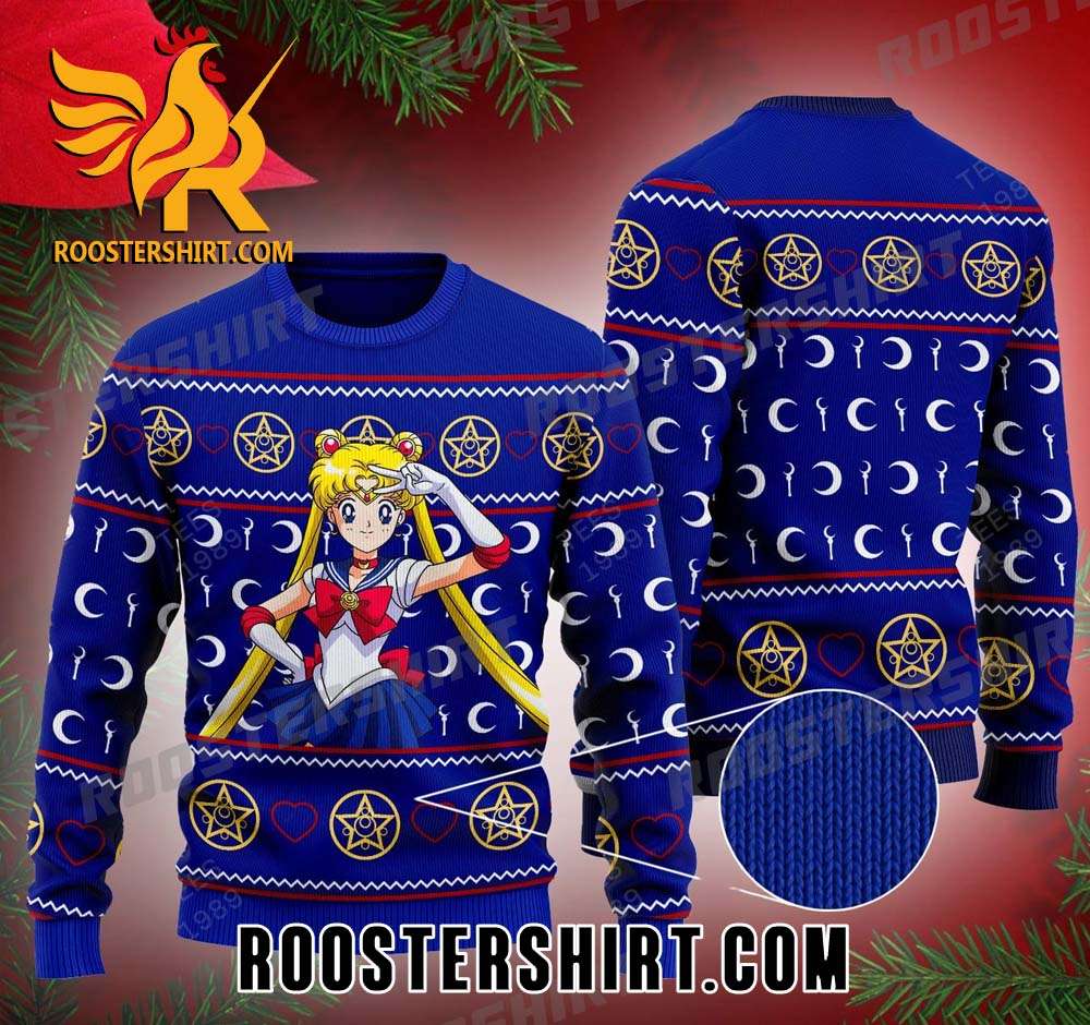 Premium Sailor Moon Fair Isle Ugly Xmas Sweater Gift For Men And Women