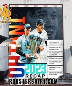 Premium Shohei Ohtani 2023 Recap One Of A Kind Year By A Once In A Lifetime Player Poster Canvas
