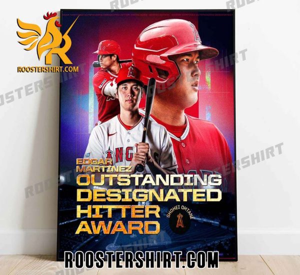 Premium Shohei Ohtani takes home the Edgar Martinez Outstanding Designated Hitter Award Poster Canvas