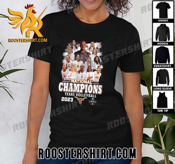 Premium Texas Longhorns Teams And Coach 2023 NCAA Women’s Volleyball National Champions Unisex T-Shirt