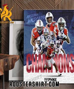 Quality Congrats The Arizona Wildcats Win The 2023 Valero Alamo Bowl Champions NCAA College Football Poster Canvas