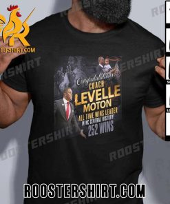 Quality Congratulations To Coach LeVelle Moton All Time Wins Leader In NC Central History T-Shirt