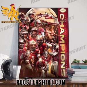 Quality Florida State Seminoles Wins 2023 ACC Champions Poster Canvas