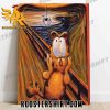Quality Garfield The Scream Art Spooky Month Is Here Poster Canvas