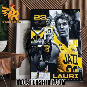 Quality NBA Utah Jazz Player Lauri Markkanen Poster Canvas