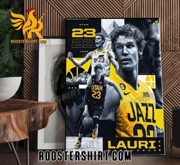 Quality NBA Utah Jazz Player Lauri Markkanen Poster Canvas