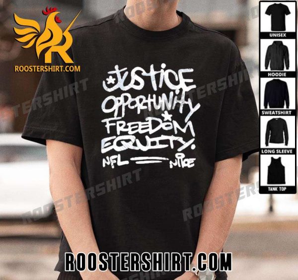 Quality NFL Justice Opportunity Freedom Equity 2023 Classic T-Shirt