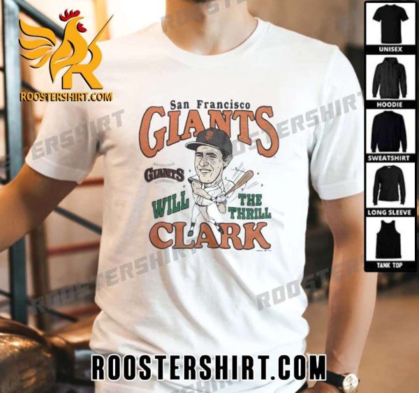 Quality San Francisco Giants Will Clark Caricature Unisex T-Shirt