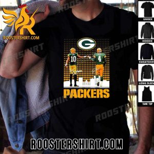 Quality Skyline Jordan Love and Brett Favre Green Bay Packers Signatures Classic T-Shirt