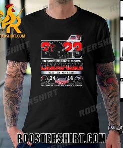 Quality Texas Tech Red Raiders 2023 Independence Bowl Champions 34-14 Cal Golden Bears Unisex T-Shirt
