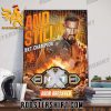 Quality WWE Raw Bron Breakker Def Tyler Bate To Retain The NXT Championship Poster Canvas