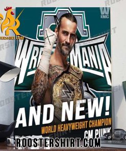 Quality World Heavyweight Champion CM Punk Wrestling Poster Canvas