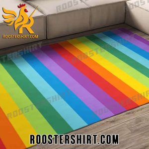 Rainbow stripes Area Rug Home Decor
