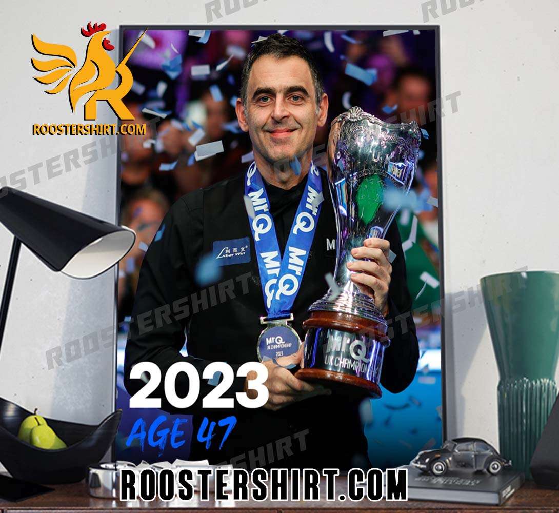 Ronnie O'Sullivan is now both the youngest and the oldest UK Champion Poster Canvas