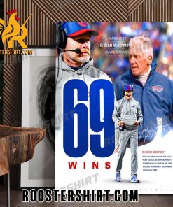 Sean McDermott moves into second place on Bills all-time coaching wins Poster Canvas