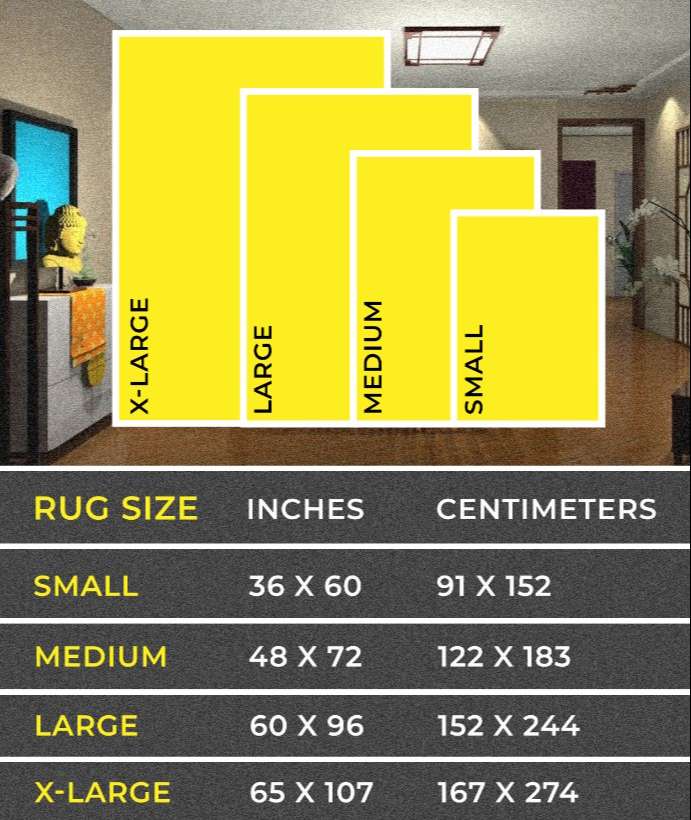 Size Chart Rectangular Rug