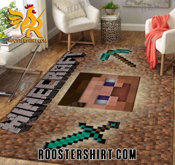 Steve Or Herobrine Minecraft Rug For Living Room