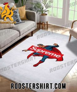 Supreme And Superman Rug Home Decor Gift For Super Hero Fans
