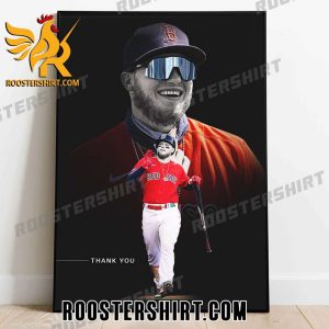 Thank You Alex Verdugo With Red Sox Career MLB Poster canvas