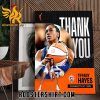 Thank You Tiffany Hayes Career NBA At Connecticut Sun Poster Canvas