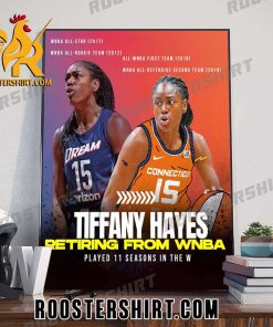 Tiffany Hayes Retiring From WNBA Poster Canvas