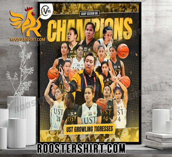 UST Growling Tigresses Champions 2023 UAAP Womens Basketball NBA Poster Canvas