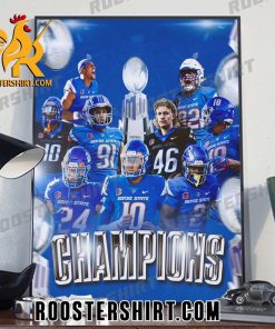 Welcome To Mountain West Champions 2023 Boise State Broncos Champs Poster Canvas
