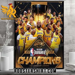 Welcome To NBA In-Season Tournament Champions Los Angeles Lakers Poster Canvas