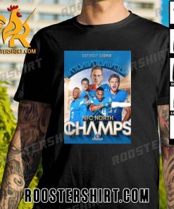 Welcome To NFC North Champs 2023 Detroit Lions First Division Title Since 1993 T-Shirt