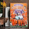 Welcome To National Champions 2023 Clemson Tigers Mens Soccer Poster Canvas