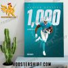 Welcome To The 1K Club Rushing Yards Raheem Mostert Miami Dolphins Poster Canvas