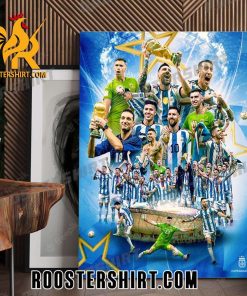 Welcome to World Champions 2023 Argentina FC Best Final In World Cup History Poster Canvas