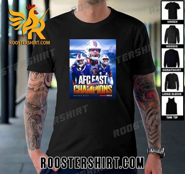 2023 AFC East Champions Buffalo Bills Clinch Their 4th Straight Division Title T-Shirt