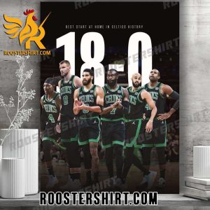 2024 Best Start At Home In Boston Celtics History Poster Canvas