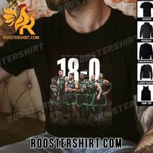 2024 Best Start At Home In Boston Celtics History T-Shirt