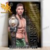 2024 Dricus Du Plessis is the new UFC middleweight champion UFC 297 Poster Canvas