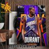 2024 Kevin Durant Starter Phoenix Suns 14th NBA All Star Appearance Poster Canvas