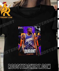 2024 Kevin Durant Starter Phoenix Suns 14th NBA All Star Appearance T-Shirt