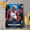 2024 Shai Gilgeous-Alexander Starter Oklahoma City Thunder 2ND NBA All Star Appearance Poster Canvas