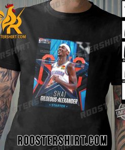2024 Shai Gilgeous-Alexander Starter Oklahoma City Thunder 2ND NBA All Star Appearance T-Shirt