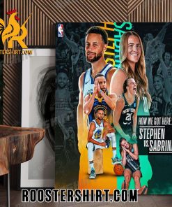 2024 Stephen Curry Vs Sabrina Ionescu NBA Poster Canvas