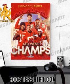 8th Straight Year Kansas City Chiefs AFC West Champions NFL Playoffs Poster Canvas
