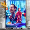 Back 2 Back Ao Champion 2024 Is Aryna Sabalenka Poster Canvas