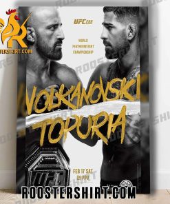 Coming Soon Alexander Volkanovski Vs Ilia Topuria At UFC 298 Poster Canvas