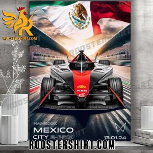 Coming Soon Formula E Season 10 Round 1 Formula E At Hankook Mexico City E Prix Jan 13th 2024 Poster Canvas