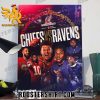 Coming Soon Kansas City Chiefs Vs Baltimore Ravens To AFC Championship 2024 Poster Canvas