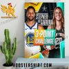 Coming Soon Stephen Curry Vs Sabrina Ionescu At 3 Point Challenge NBA 2024 Poster Canvas