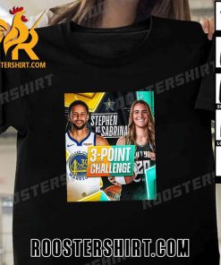 Coming Soon Stephen Curry Vs Sabrina Ionescu At 3 Point Challenge NBA 2024 T-Shirt